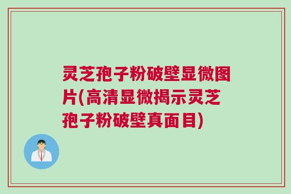 灵芝孢子粉破壁显微图片(高清显微揭示灵芝孢子粉破壁真面目) 灵芝孢子粉破壁显微图片(高清显微揭示灵芝孢子粉破壁真面目)