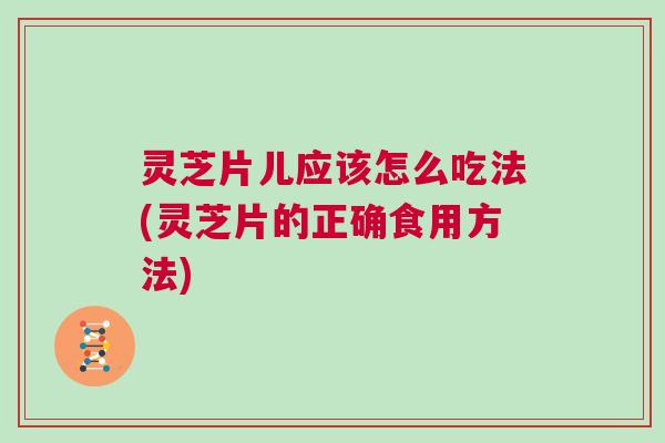 灵芝片儿应该怎么吃法(灵芝片的正确食用方法)