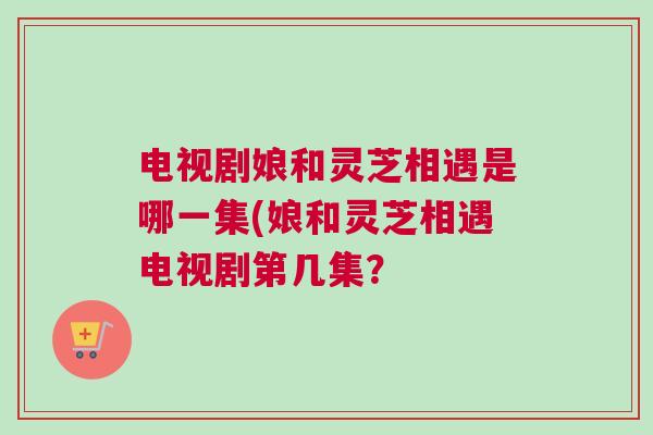 电视剧娘和灵芝相遇是哪一集(娘和灵芝相遇电视剧第几集？