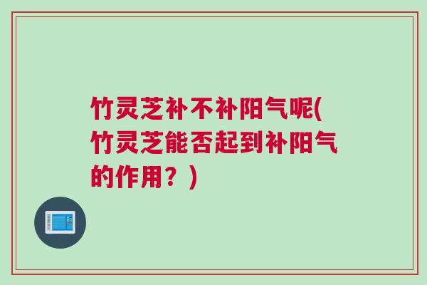 竹灵芝补不补阳气呢(竹灵芝能否起到补阳气的作用？)