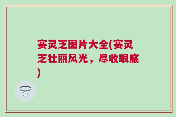 赛灵芝图片大全(赛灵芝壮丽风光，尽收眼底)