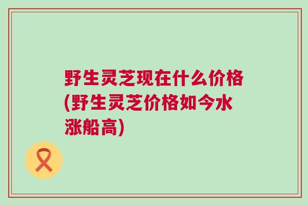 野生灵芝现在什么价格(野生灵芝价格如今水涨船高)