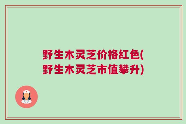 野生木灵芝价格红色(野生木灵芝市值攀升) 野生木灵芝价格红色(野生木灵芝市值攀升)