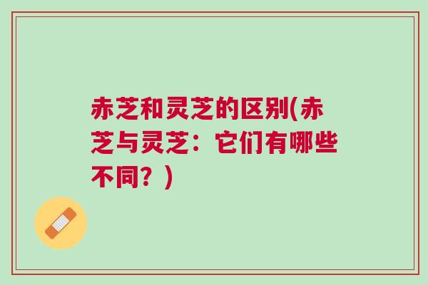 赤芝和灵芝的区别(赤芝与灵芝:它们有哪些不同?) 赤芝和灵芝的区别(赤芝与灵芝:它们有哪些不同?)