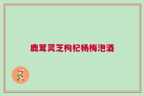 鹿茸灵芝枸杞杨梅泡酒 鹿茸灵芝枸杞杨梅泡酒