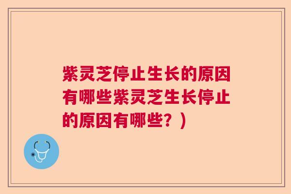 紫灵芝停止生长的原因有哪些紫灵芝生长停止的原因有哪些?) 紫灵芝停止生长的原因有哪些紫灵芝生长停止的原因有哪些?)