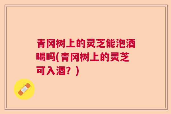 青冈树上的灵芝能泡酒喝吗(青冈树上的灵芝可入酒？)
