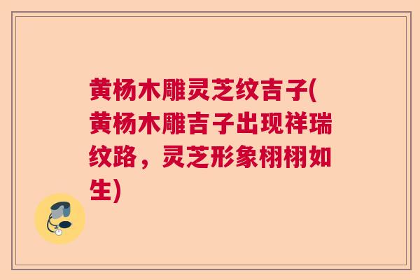 黄杨木雕灵芝纹吉子(黄杨木雕吉子出现祥瑞纹路，灵芝形象栩栩如生)