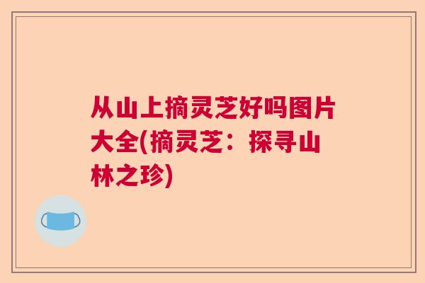 从山上摘灵芝好吗图片大全(摘灵芝:探寻山林之珍) 从山上摘灵芝好吗图片大全(摘灵芝:探寻山林之珍)