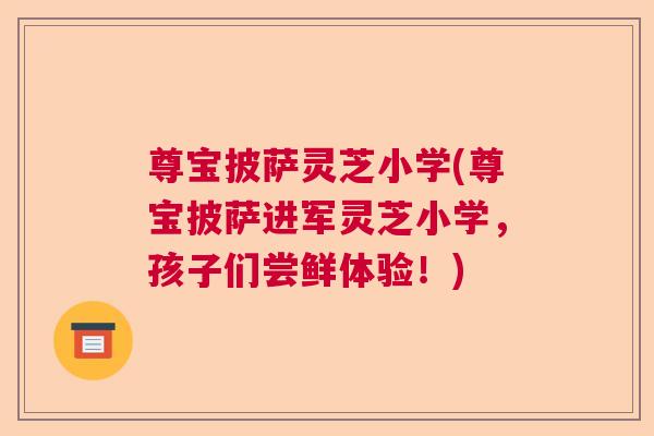 尊宝披萨灵芝小学(尊宝披萨进军灵芝小学，孩子们尝鲜体验！)