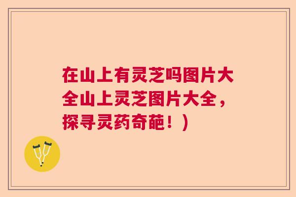 在山上有灵芝吗图片大全山上灵芝图片大全，探寻灵药奇葩！)