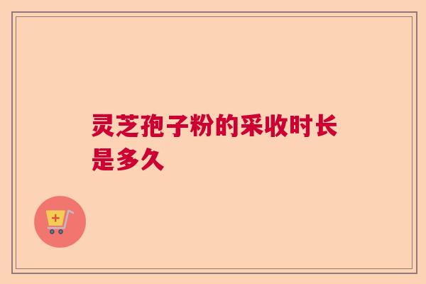 灵芝孢子粉的采收时长是多久
