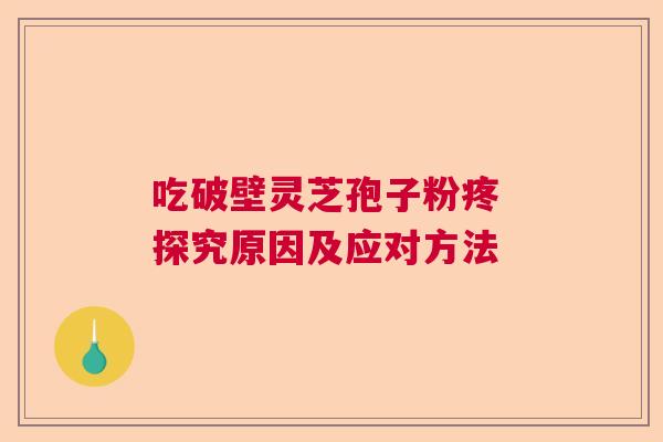 吃破壁灵芝孢子粉疼 探究原因及应对方法