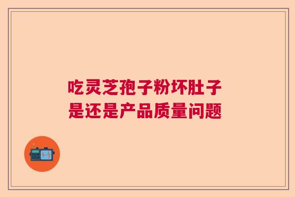 吃灵芝孢子粉坏肚子 是还是产品质量问题